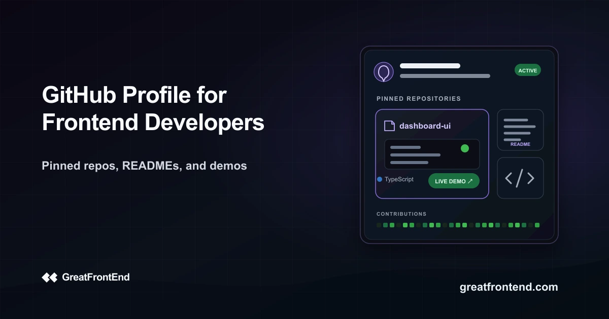 Frontend Developer GitHub Profile: How to Stand Out to Recruiters (2026)