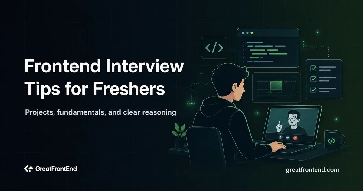 Frontend Interview Tips for Freshers: Advice That Actually Helps (2026)