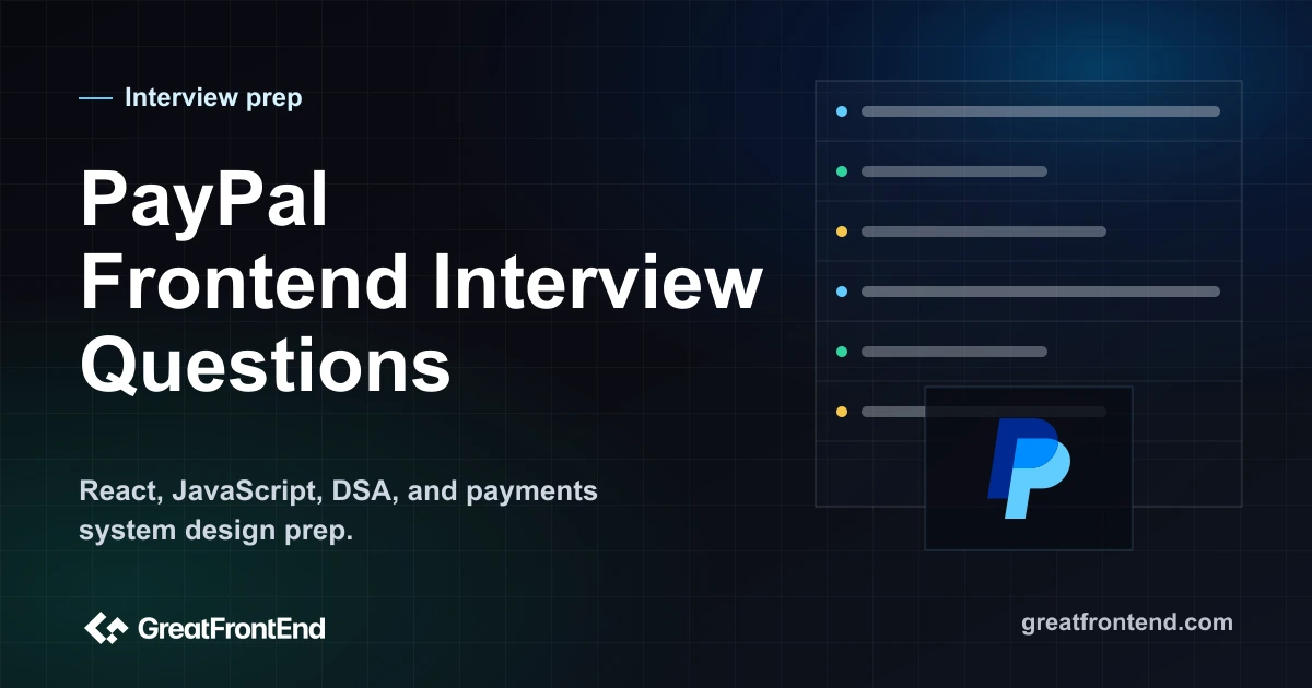 PayPal Frontend Interview Questions: Prep Guide for 2026