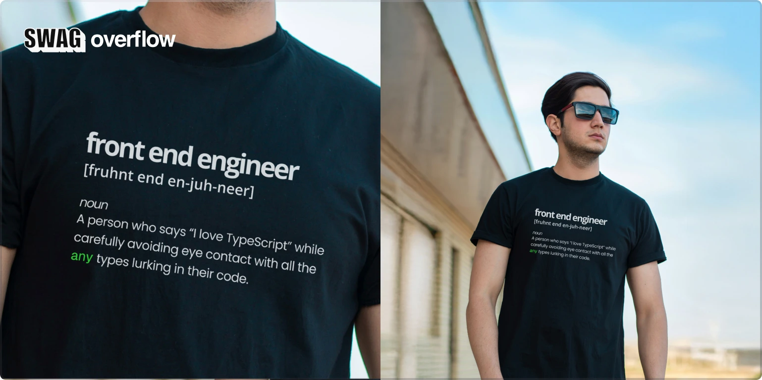 The TypeScript Denial Tee — TypeScript love, "any" denial